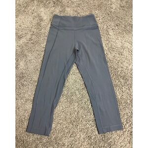 Lululemon Align Cropped Leggings Size 4 High‎ Rise Gray Activewear